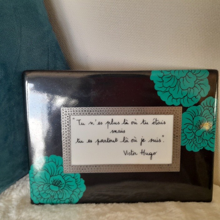 Plaque personnalisable porcelaine